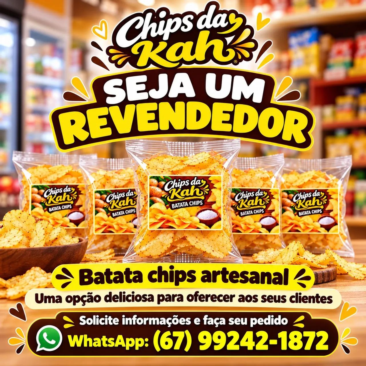 BATATA CHIPS ARTESANAL CROCANTE  - Foto 4