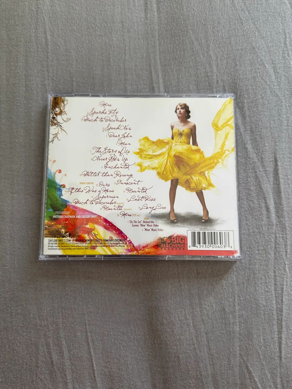 Taylor Swift CD Speak Now deluxe importado - Foto 2
