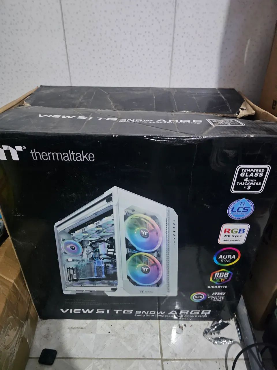 Gabinete thermaltake view 51 snow