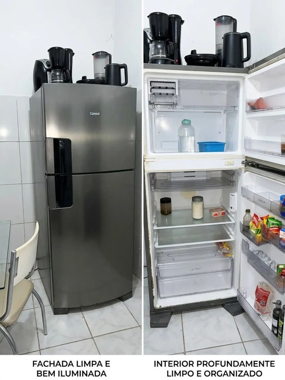Geladeira semi nova, bem conservada 