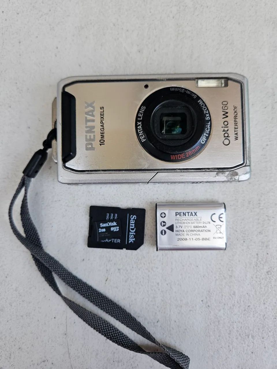 Camera Pentax Optio W60 10mp digital tipo sony cybershot vintage retro foto