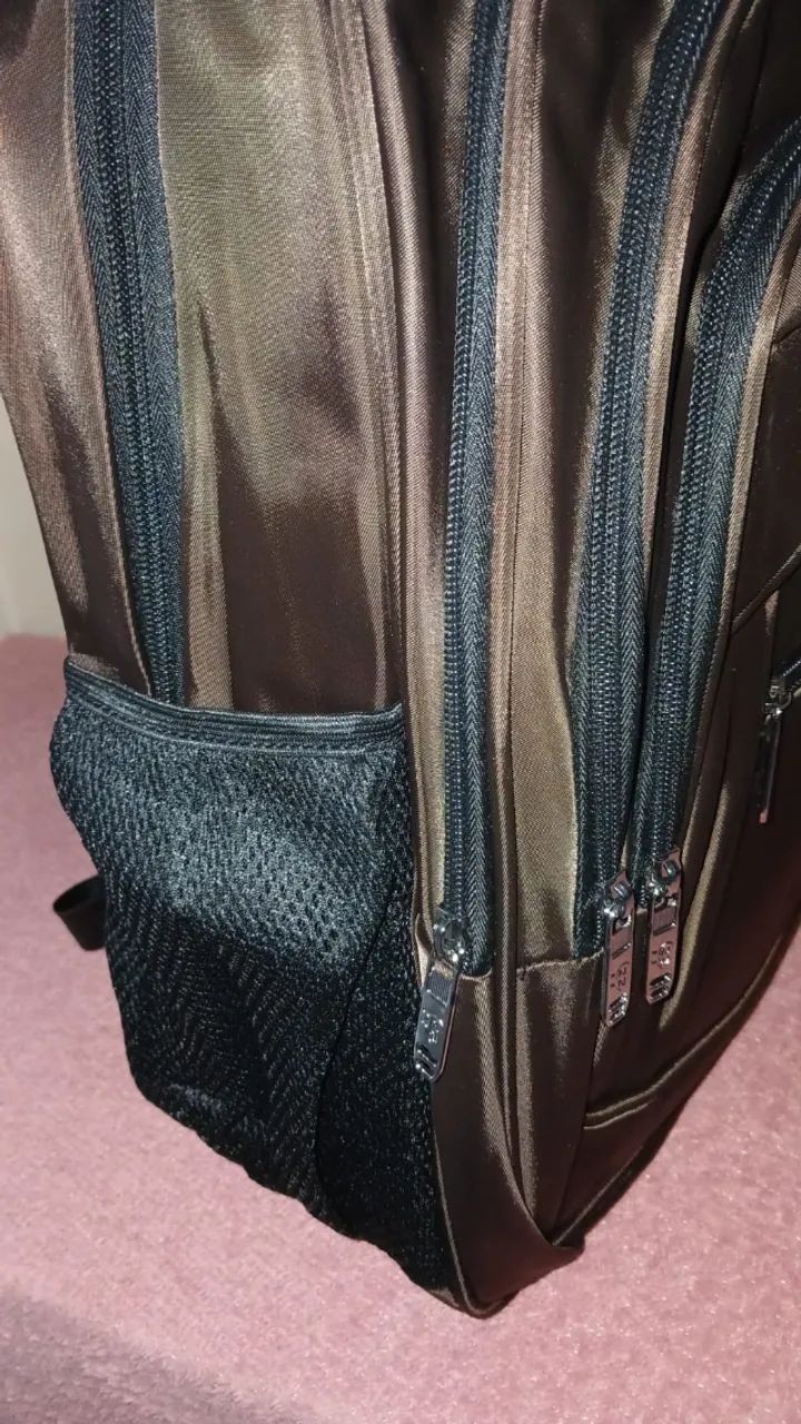 MOCHILA MARROM - NOVA E PRONTA ENTREGA - Foto 5