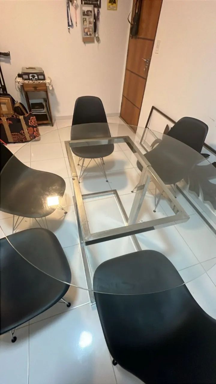 Pés base em inox para tampo de mesa - Foto 4
