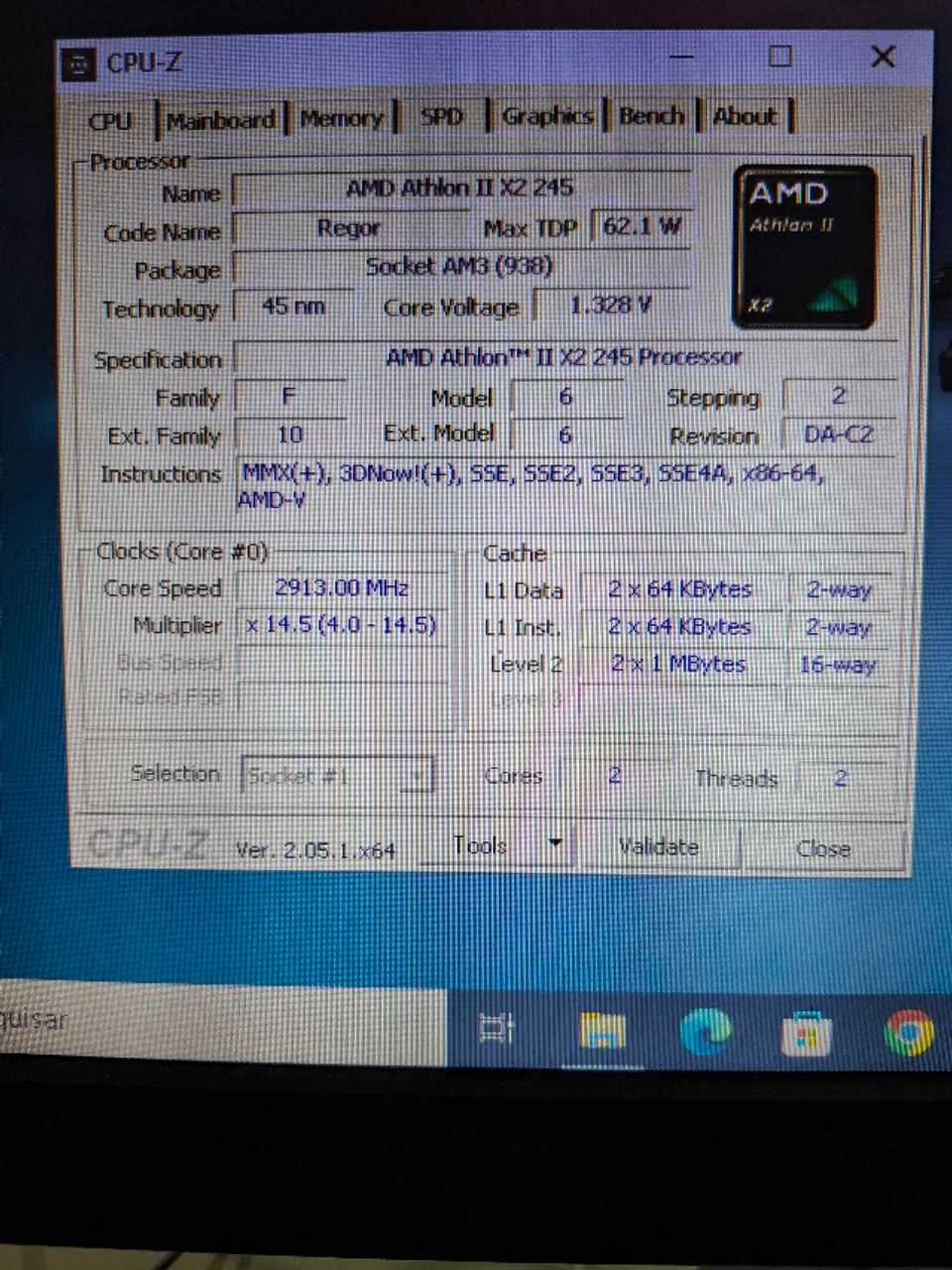 Placa mãe Asus com processador (AMD Athlon) e memória (8Gb) - Foto 3