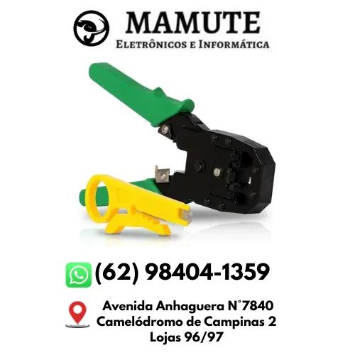 Alicate Para Crimpagem Cabo De Rede Rj45 E Telefônico Rj11