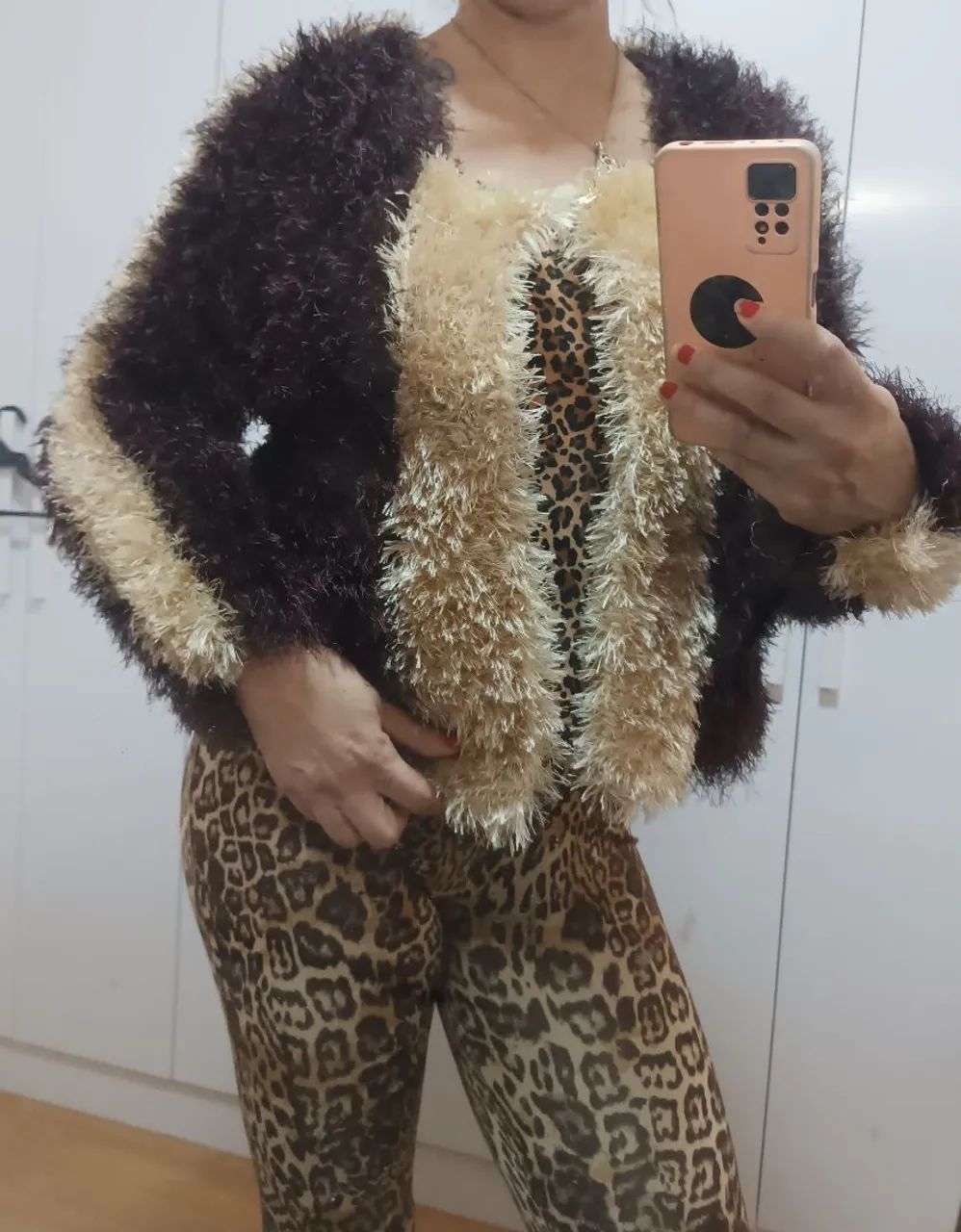 Casaco de pelo sintético 
