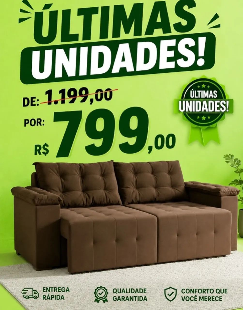 Sofá retrátil ( últimas unidades)