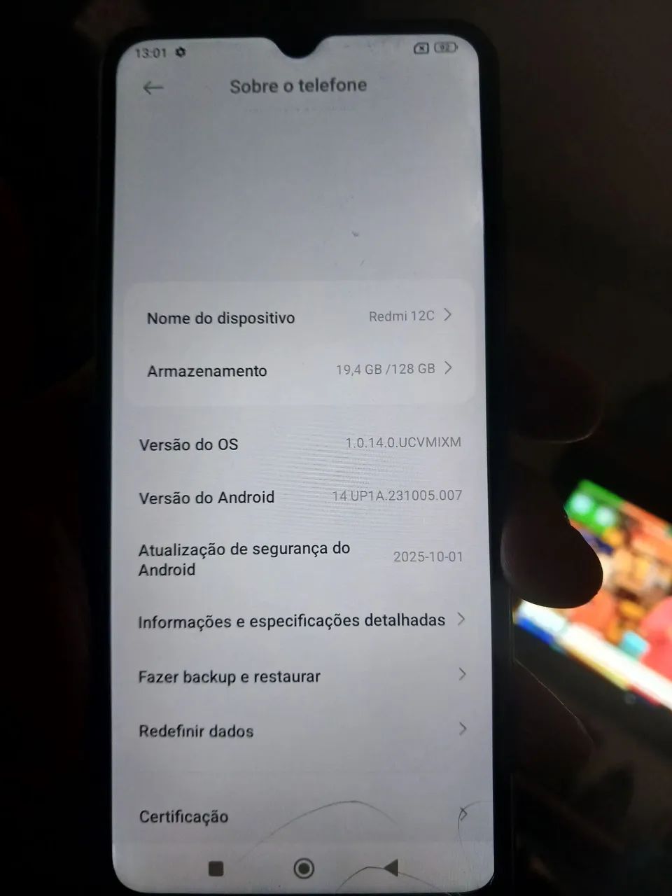 Redmi 12 c 400 reais , podendo negociar  - Foto 3