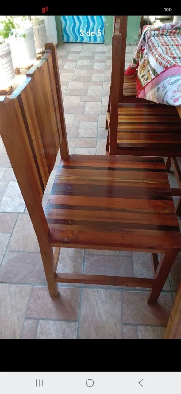 Vendo conjunto mesa cadeiras - Foto 5