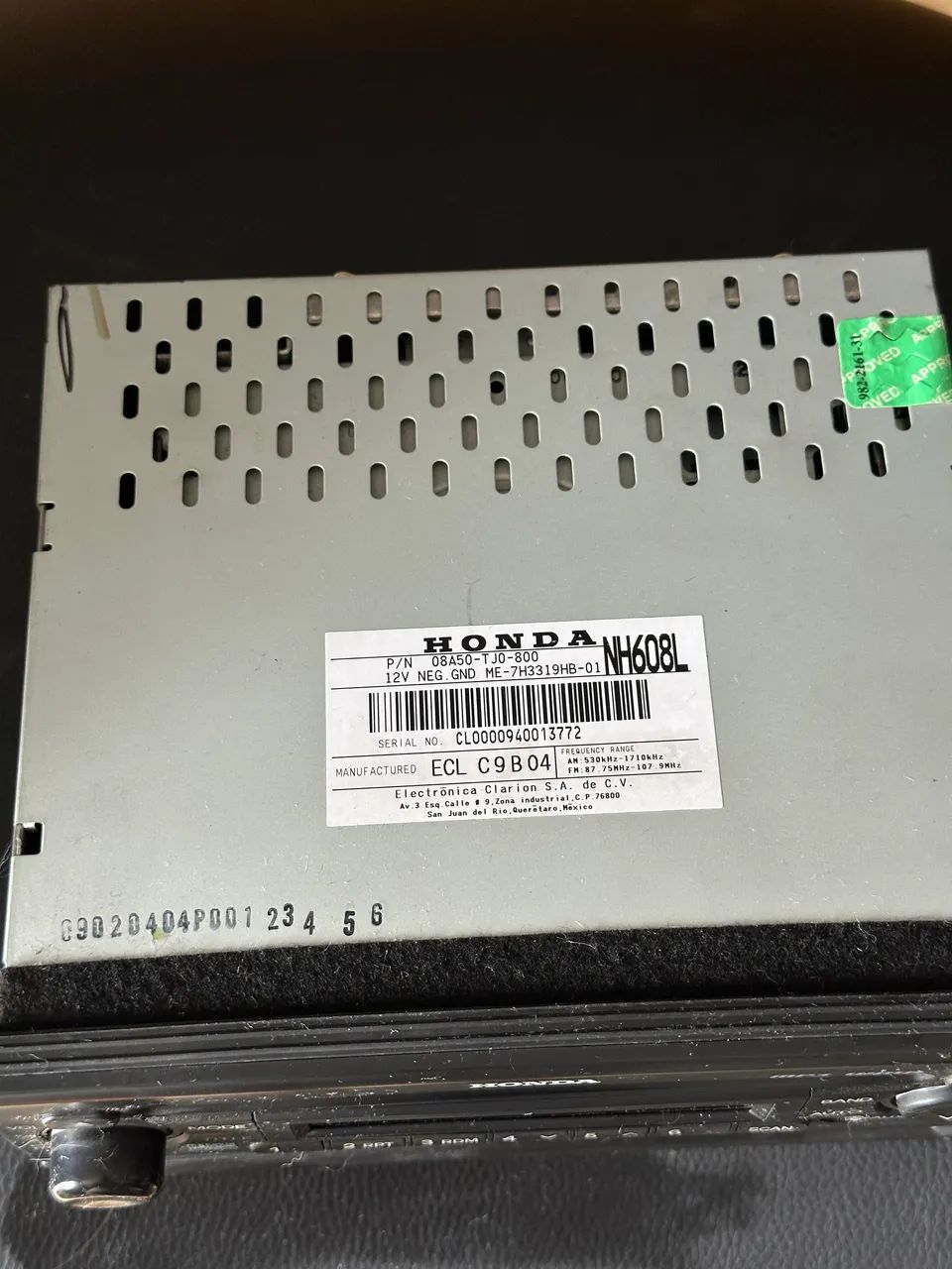 【証明付】【非売品】RaNiaプロモーションCD Radio Cd Player Honda Fit 09 14 08a50-tj0-800c - Peças para carros