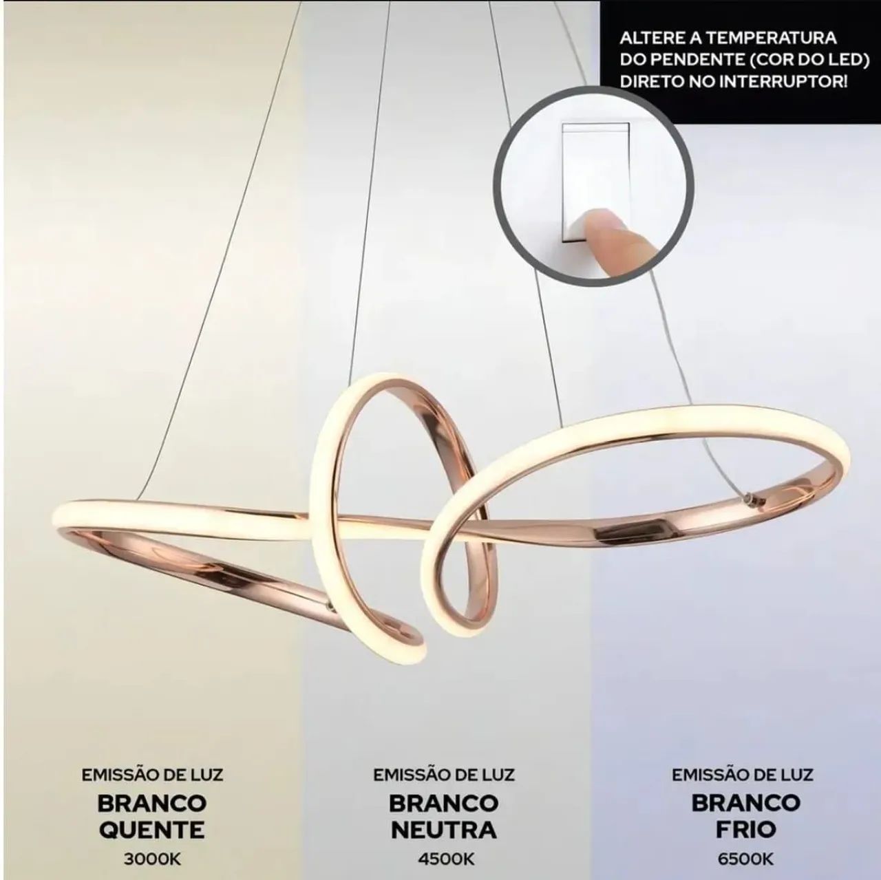 Lustre luminária pendente Led - Foto 2