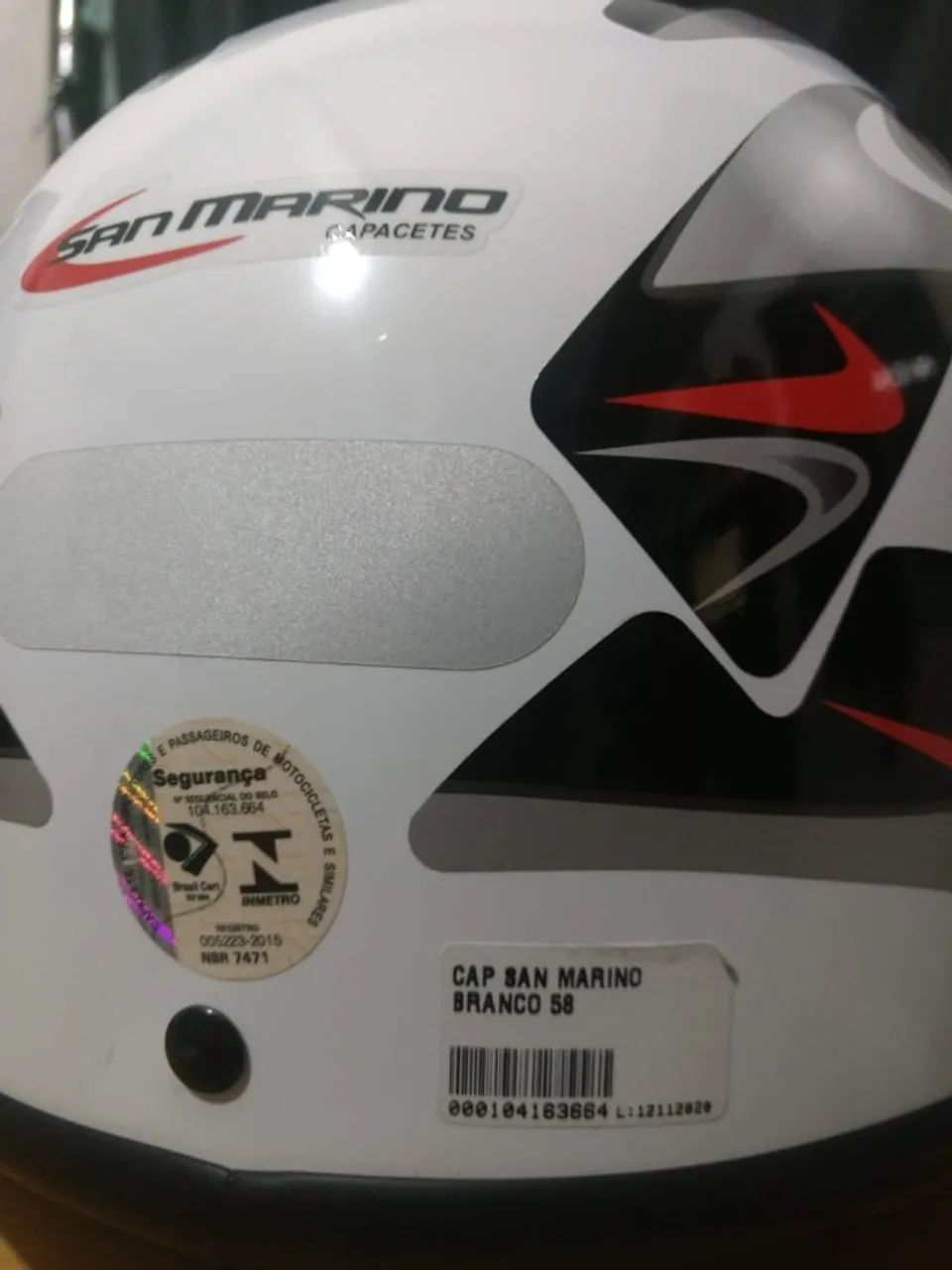 Capacete Masculino Feminino San Marino Branco Automático Taurus - Foto 8