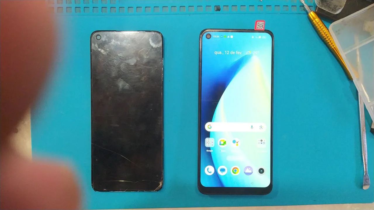 Troca m de Tela Celular Realme 