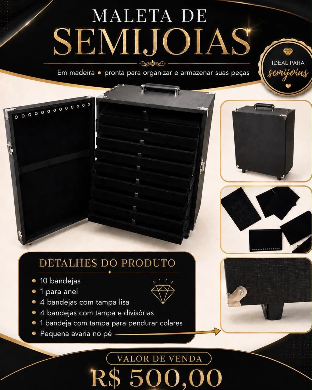 Maleta de semi joia - Foto 5