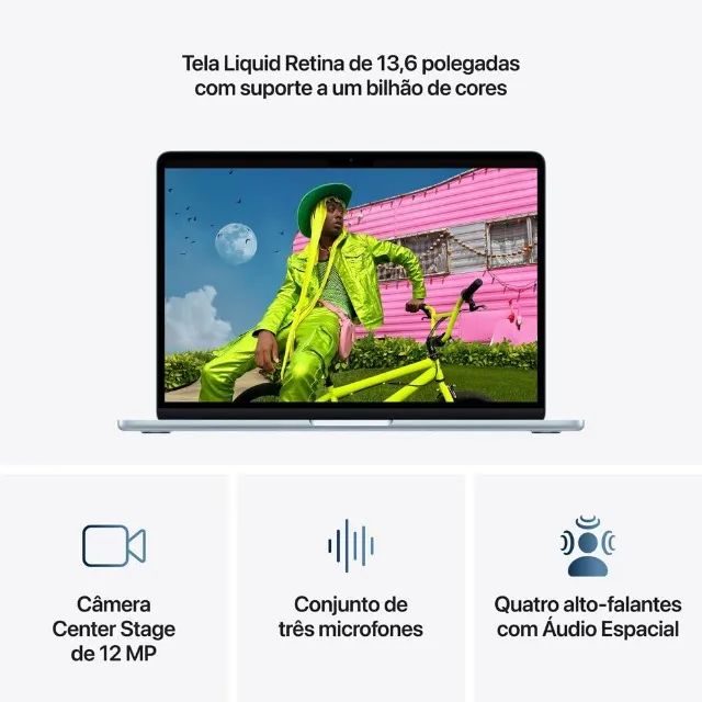 MacBook Air M5 2026 1TB SSD 24GB Tela 13.6 - Disponivel para