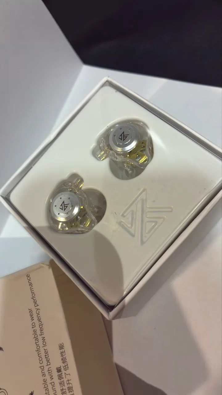 FONE KZ EDX PRO - BRANCO/SEM MIC 