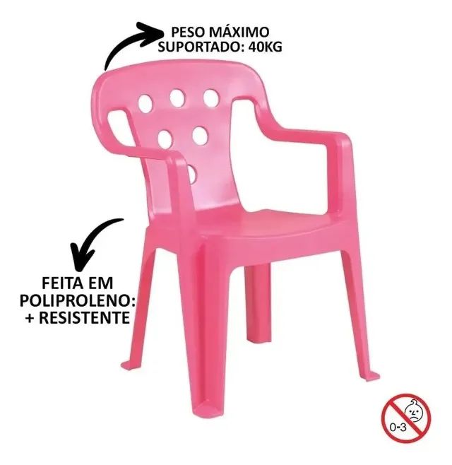 Kit Infantil 1 Cadeirinha com Mesa  - Foto 3