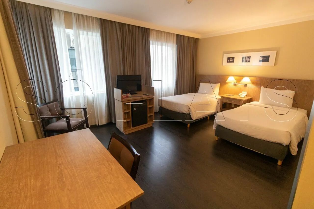 Flat no Radisson Berrini para locação com 29m² e 1 dormitório e 1 vaga de garagem.