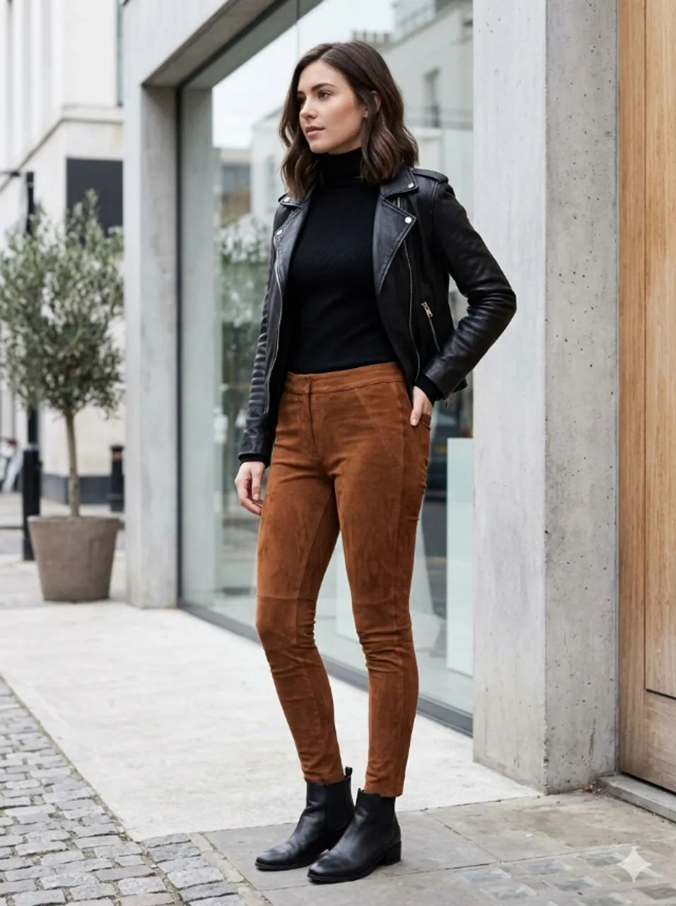 calça zara camurça - nova - original - Foto 2