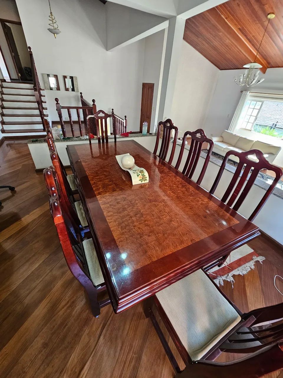Mesa de Jantar 8 Lugares Madeira Maciça Forte - Foto 4