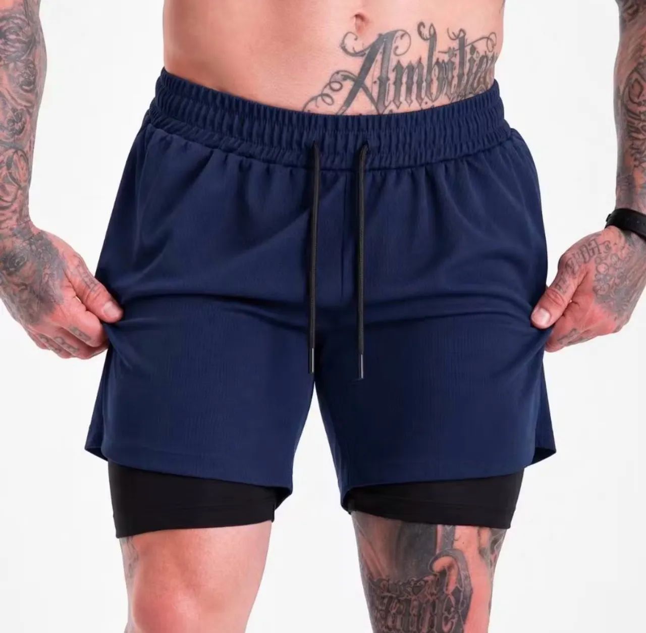 Shorts Dry-Fit com forro elástico  - Foto 2