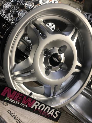 Roda Rodera Aro 17 Tala 8 Furação 4x100 - Foto 3
