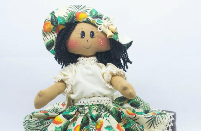 Jeanete - boneca de pano artesanal - Foto 5