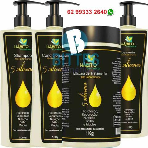 Kit Reparação Nutrição Profunda 5 Silicones Bittes Hair (2)