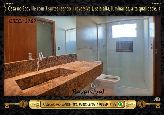 Financia, casa com 3 suítes no Ecoville, sombra, alta qualidade, venha conhecer - Foto 15