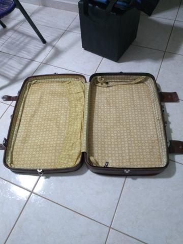 Mala Antiga de Couro Legítimo - Foto 4