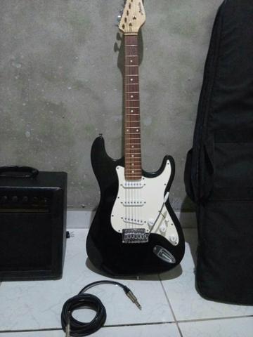 Vendo ou Troco Guitarra Austin e Caixa Amplificada Sheldon - Foto 3