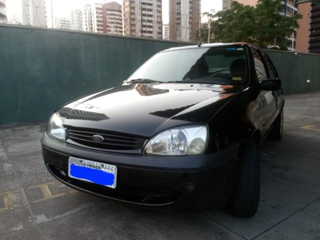 Carro Ford Fiesta Sedan Street 1.0, 4 portas, ar - 2003 (Preta) - Conservado - Foto 2