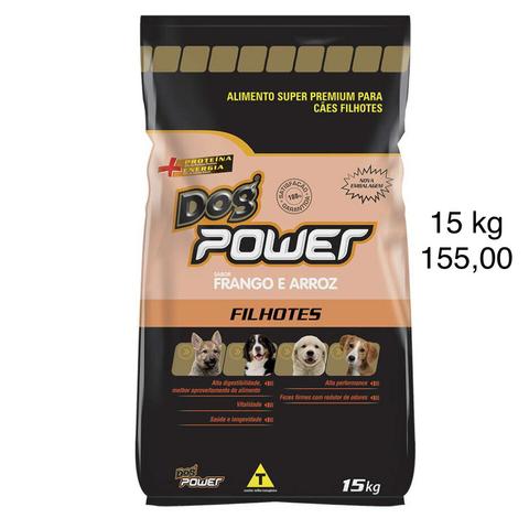 Ração Dog Power p/ Cães FILHOTES 15 kg