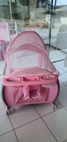 Vende-se berço portátil desmontável burigotto Rosa - Foto 4