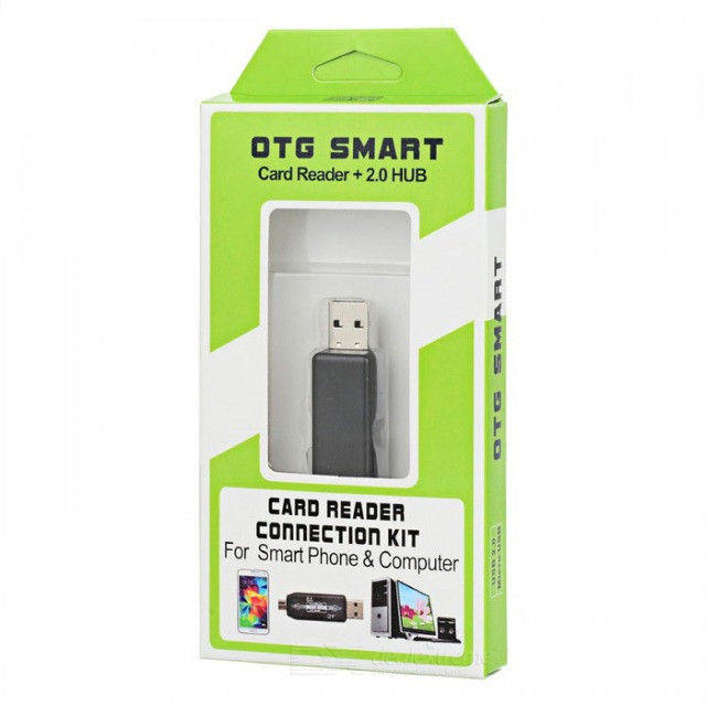 Otg Smart Card Reader 2.0 Hub para USB e Micro SD - Foto 5