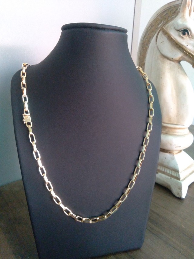 Corrente tijolo cartier 100% ouro 18k  - Foto 2