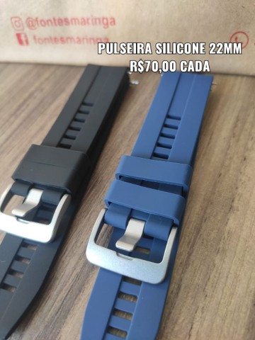 Pulseira Silicone para Amazfit GTR e outros de 22mm - Foto 4