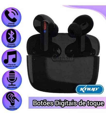 Fone De Ouvido Bluetooth Sem Fio 5.1 Kp-tws05- Knup