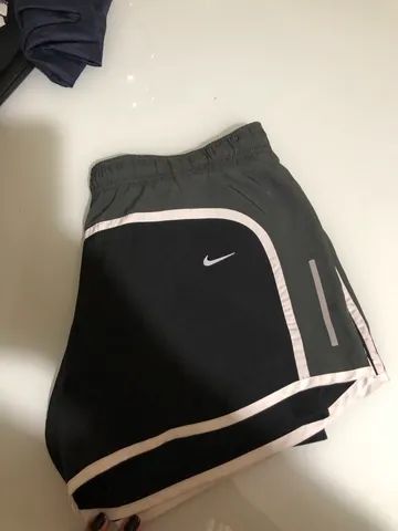 Black nike shorts store with white trim