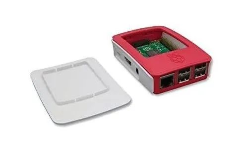 Case raspberry pi 3 Case estojo para modelo b vermelho/branco  Arduino Automação COD-CP733 - Foto 3