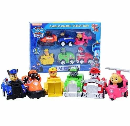 Kit 6 Carrinhos de Corrida a Fricção Infantil