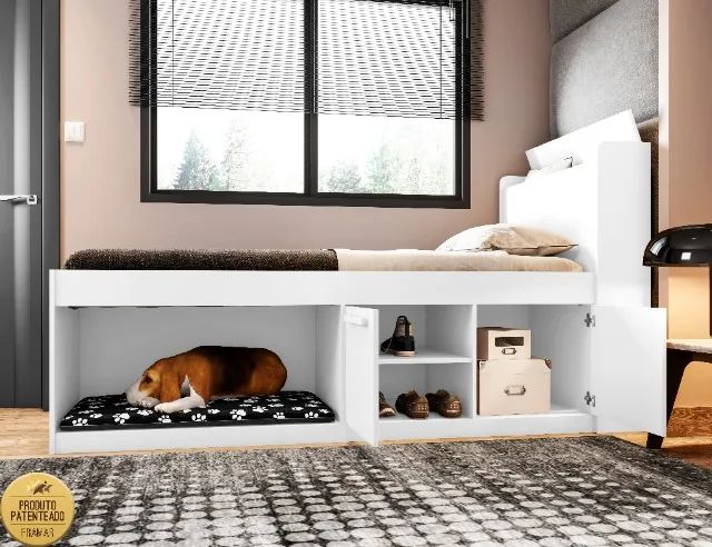 Cama Pet Casal Puppy com Baú - Receba Hoje - Maio34 - Foto 3