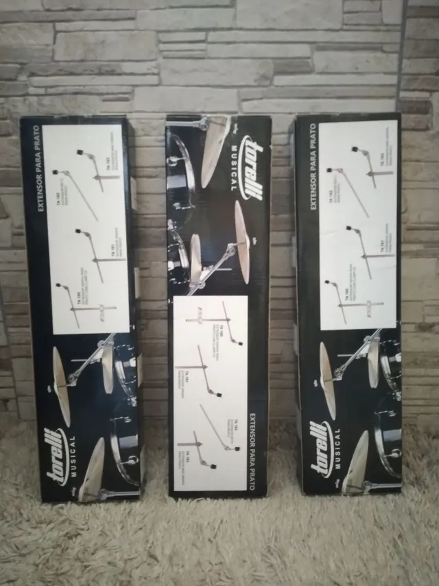 Kit c/ 3 extensores para prato Torelli TA163 (curto) NOVOS