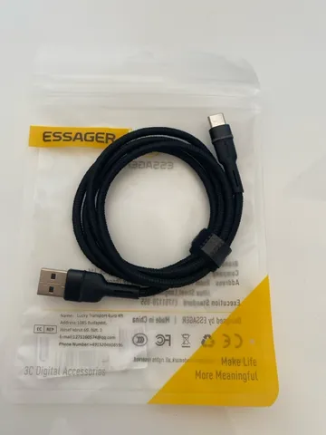 Cabo Essager USB-A para USB-C