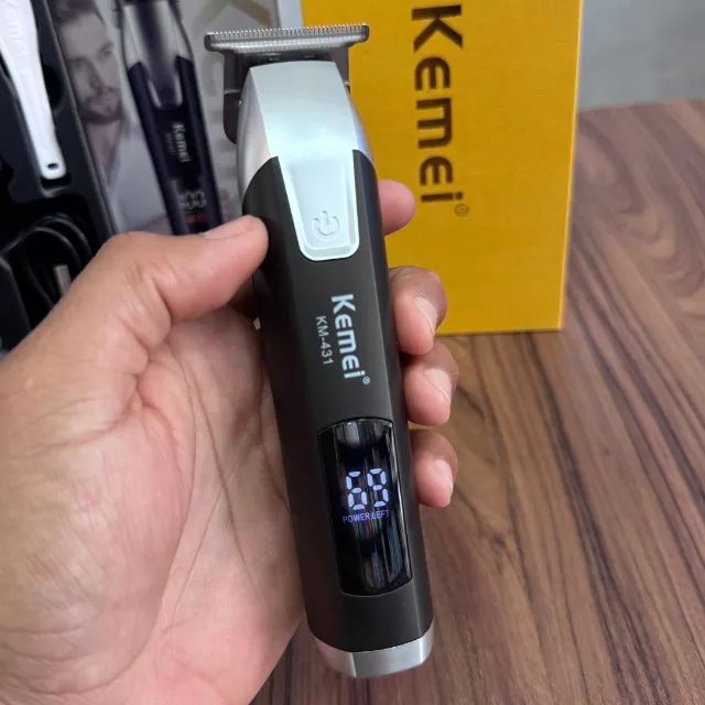 Máquina de Corte e Acabamento Kemei KM-431 Original Bivolt - Foto 3