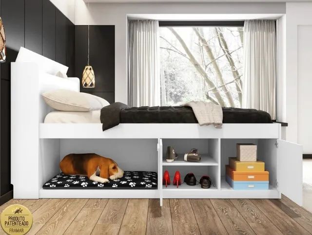 Cama Pet Casal Puppy com Baú - Receba Hoje - Maio34 - Foto 2
