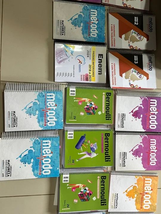 LIVROS PARA O ENEM - MÉTODO MEDICINA E BERNOULLI