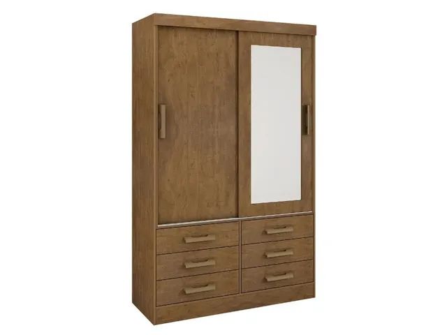Guarda-Roupa Meridian 2 portas e 6 gavetas l865m