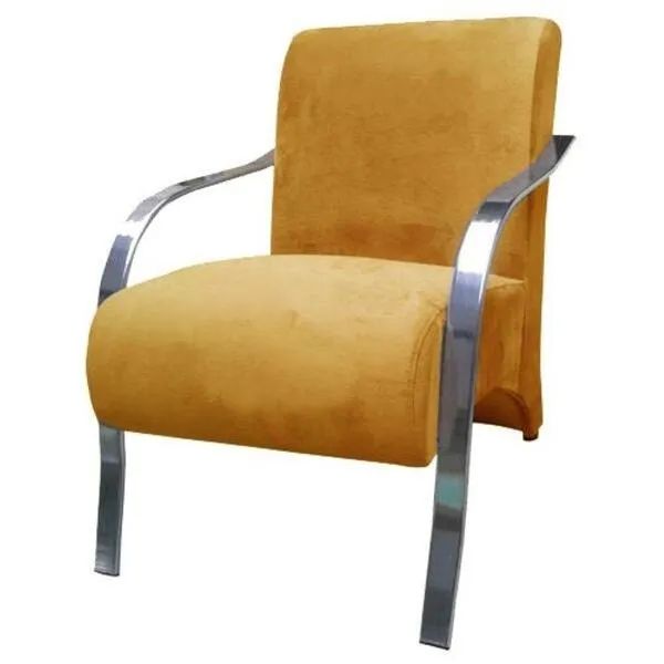 Poltronas para Recepção com Braço Cromado65578332706307123