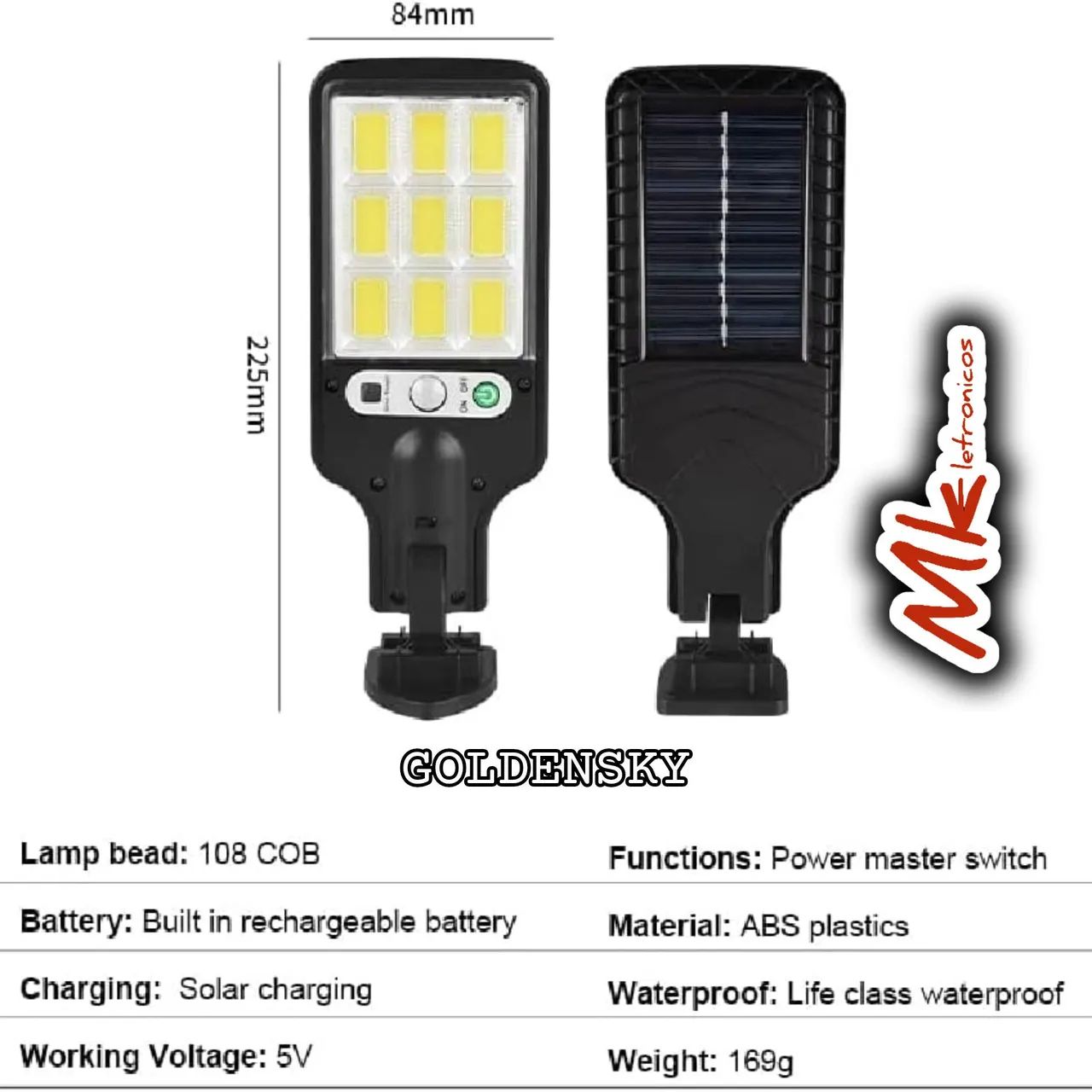 Lâmpada Solar LED Inteligente Sensor de Presença - Foto 6
